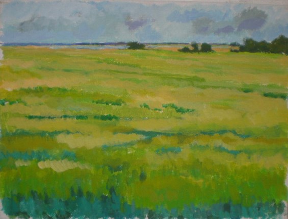 Parti fra Nyord. Maleri af H. O. Holscher